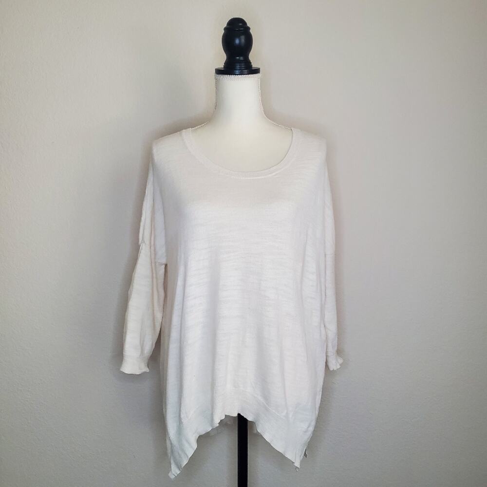 Anthropologie Ivory Knit Sweater Small
